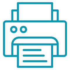 Print Icon Element For Design