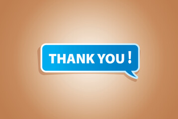SPEECH BUBBLE THANK YOU - VECTOR ILLUSTRATIONS
