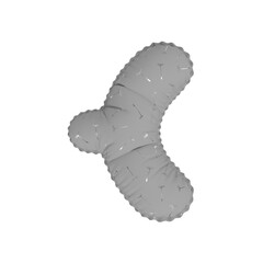 3D silver floral pattern helium balloon 
