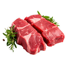 Beef meat isolated on transparent background