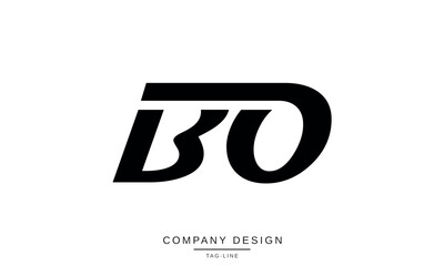 OB, BO Abstract Letters Logo Monogram Design