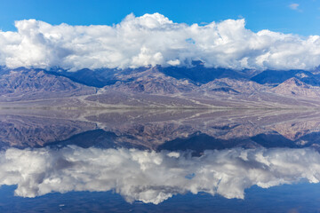 Fototapeta premium Badwater Basin - Lake Manly Death Valley National Park California February 2024