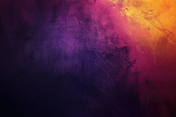Abstract color gradient design with dark texture and copy space.