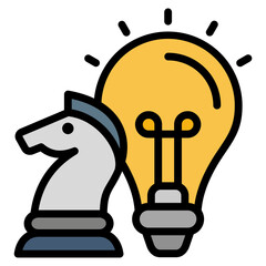 Innovation Strategy Icon Element For Design
