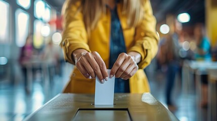 Blockchain for secure voting systems enhancing transparency and security in elections - obrazy, fototapety, plakaty