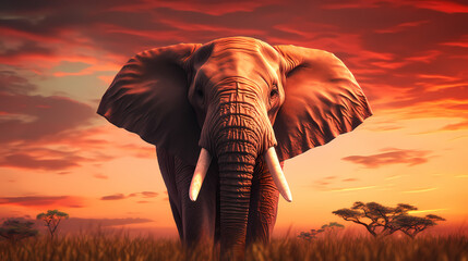 Fototapeta na wymiar Elephant pictures in wild animals