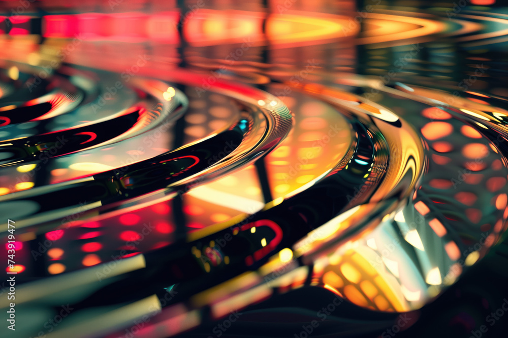 Poster abstract background with reflections and caustics. futuristic background image. created with generat