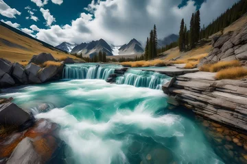 Foto op Canvas mountain river in the mountains © Choose your images