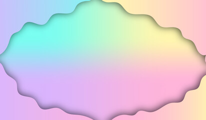 pastel abstract background The edges curve like moving waves.