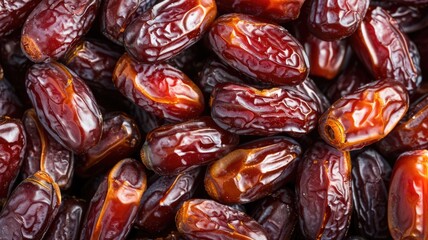background of  Medjool Dates on Rustic Wooden Table