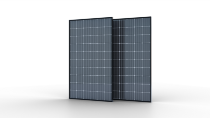 Battery isolated solar panels 3d rendering isolation. 3D illustration