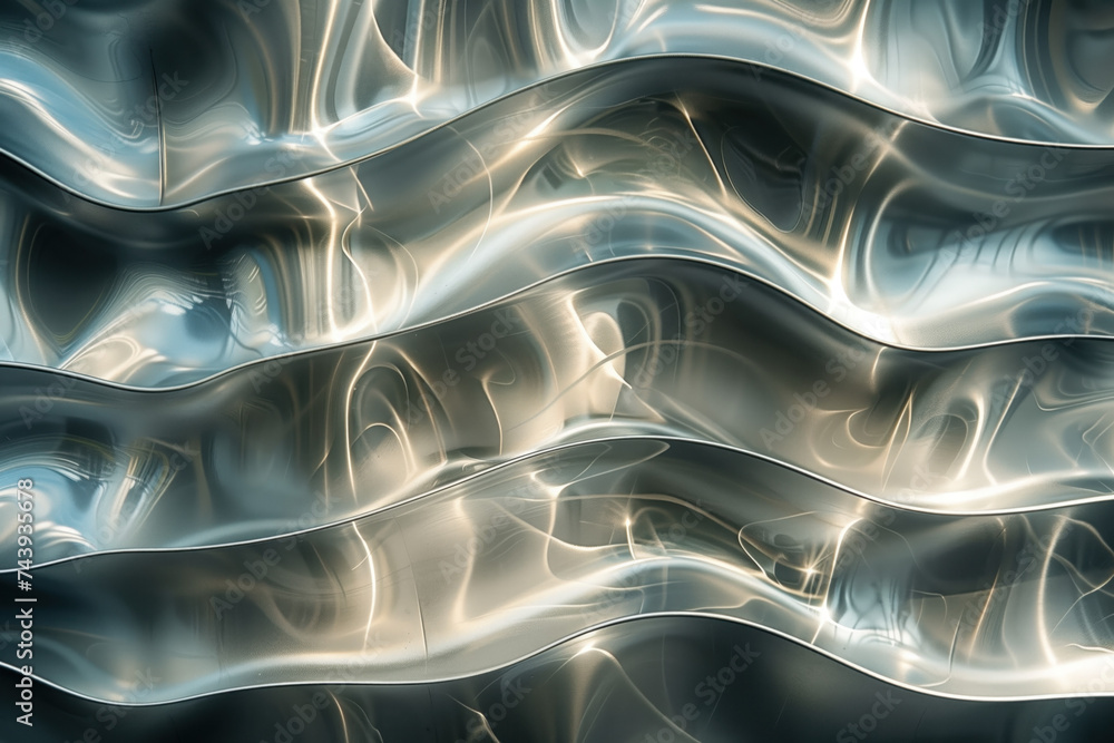 Poster abstract background with reflections and caustics. futuristic background image. created with generat