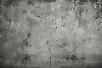 Dirty Wall Background in Monochromatic Black and White Retro Wallpaper - obrazy, fototapety, plakaty