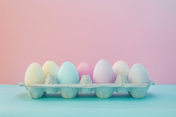 easter eggs in a box