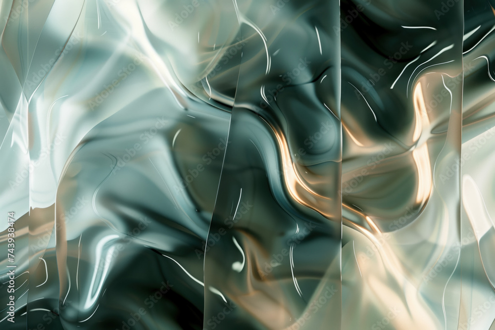 Poster abstract background with reflections and caustics. futuristic background image. created with generat