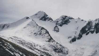 snow covered mountains