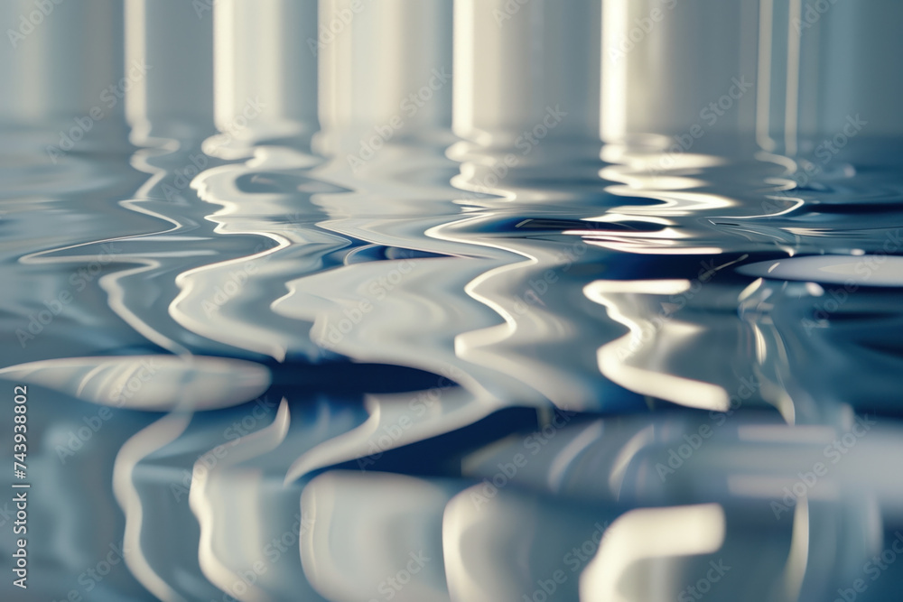 Poster abstract background with reflections and caustics. futuristic background image. created with generat