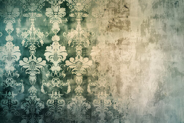 Vintage damask pattern background with rich textures.