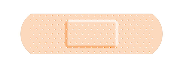 Beige adhesive bandage band aid, medical and healthcare. Png clipart isolated on transparent...