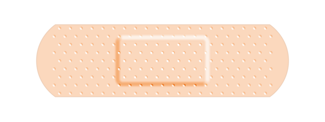 Beige adhesive bandage band aid, medical and healthcare. Png clipart isolated on transparent background