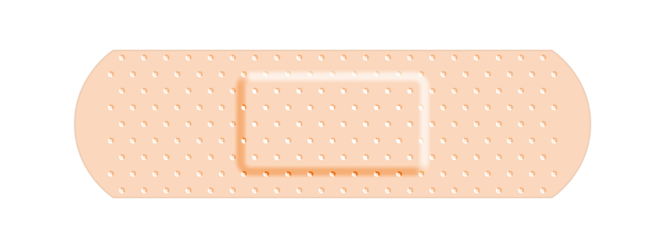 Beige adhesive bandage band aid, medical and healthcare. Png clipart isolated on transparent background