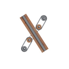 Creator Game 3D Alphabet PNG Letters