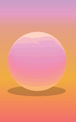 abstract background with sun