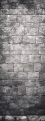 Black and white brick wall grunge background.