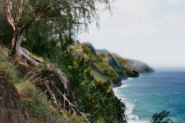Kalalau Trail, Napali Coast on Kauai, Hawaii