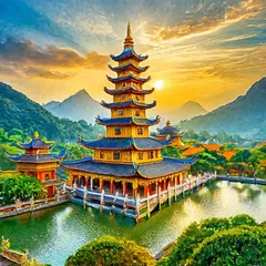 Fotobehang temple of heaven © Duy