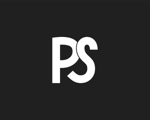 creative letter PS logo design vector template