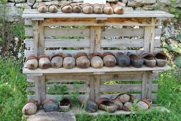 &eacute;tag&egrave;re &agrave; sabots