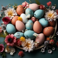 Beautiful Easter eggs, for Easter