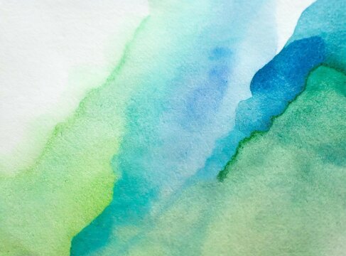 Light blue and green watercolor texture background