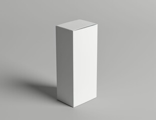 Blank carton packaging 3d model on a gray background