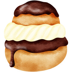 Chocolate choux cream 