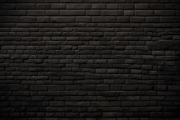 A textured image featuring a black brick wall, The black brick surface adds depth and character, 