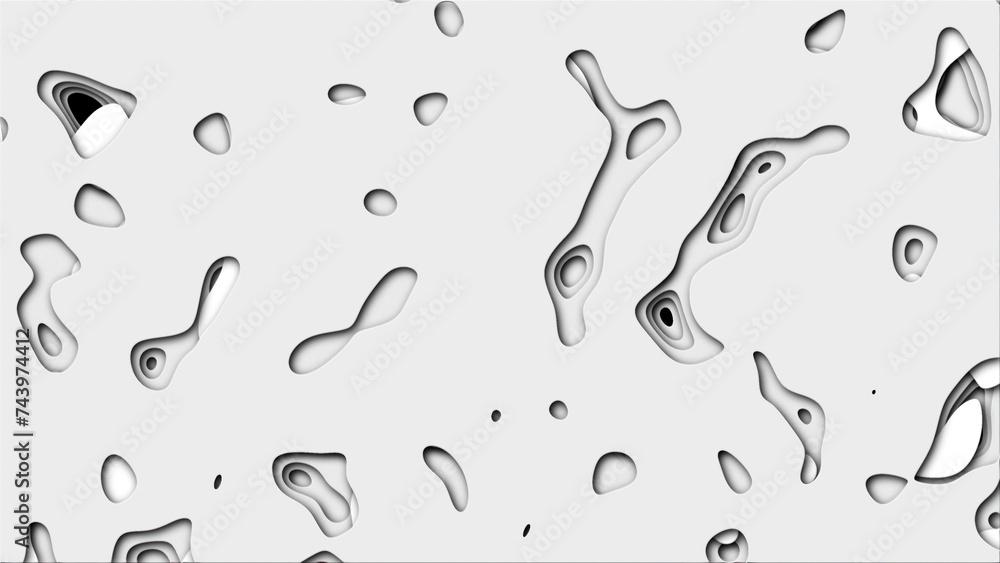 Poster abstract topography background. computer generated 3d render