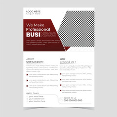 Simple and modern business flyer design