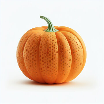 Pumpkin isolated on white background, Ai generated image