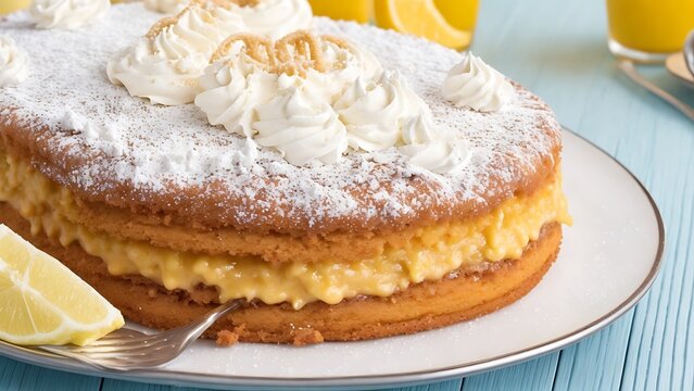Photo of vanilla cream cake