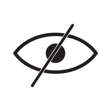 recommend clip art: Eye icon set. Eye and crossed eye signs. See and unsee symbol. Hide or show password. Vector illustration.