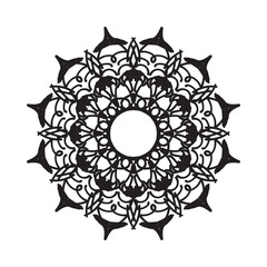Beautiful vector hand drawn indian ornament mandala on background style.