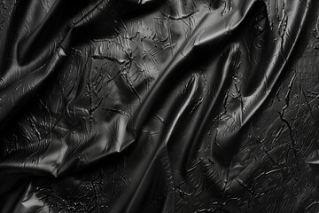 heavy black fabric texture - obrazy, fototapety, plakaty
