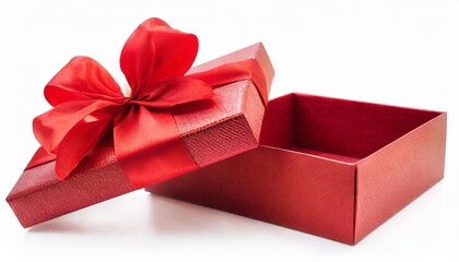 beautiful red giftbow isolated with path