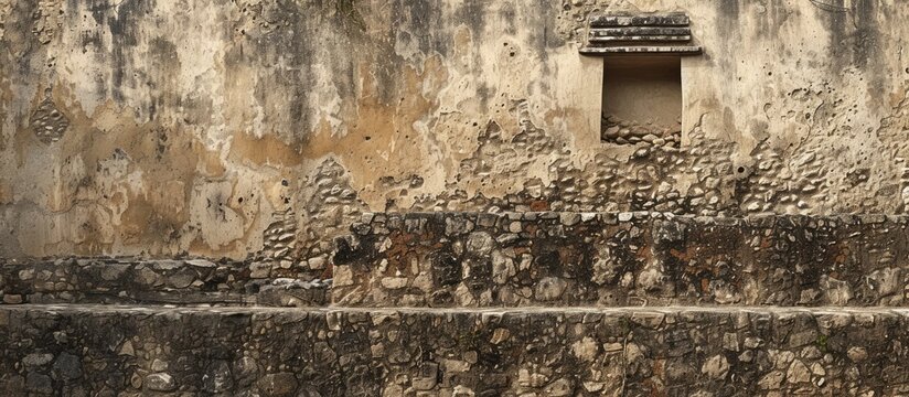 Mitla Oaxaca Mexico South America January 2018 Mayan city ruins Zapotec archeological site ancient wall relief. with copy space image. Place for adding text or design
