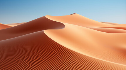 Fototapeta na wymiar Group of sand dunes in the desert. Generative AI