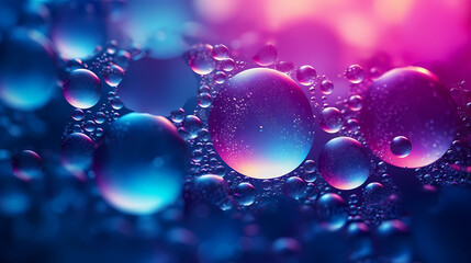 Rainbow colored soap bubbles