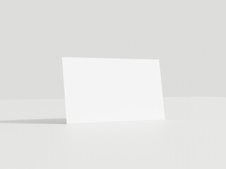 Naklejka premium Business card mockup on white background