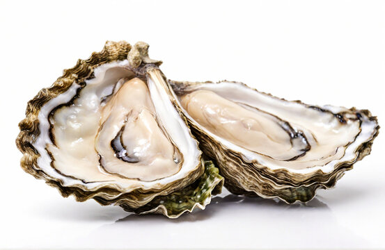 Fresh oyster on a white background